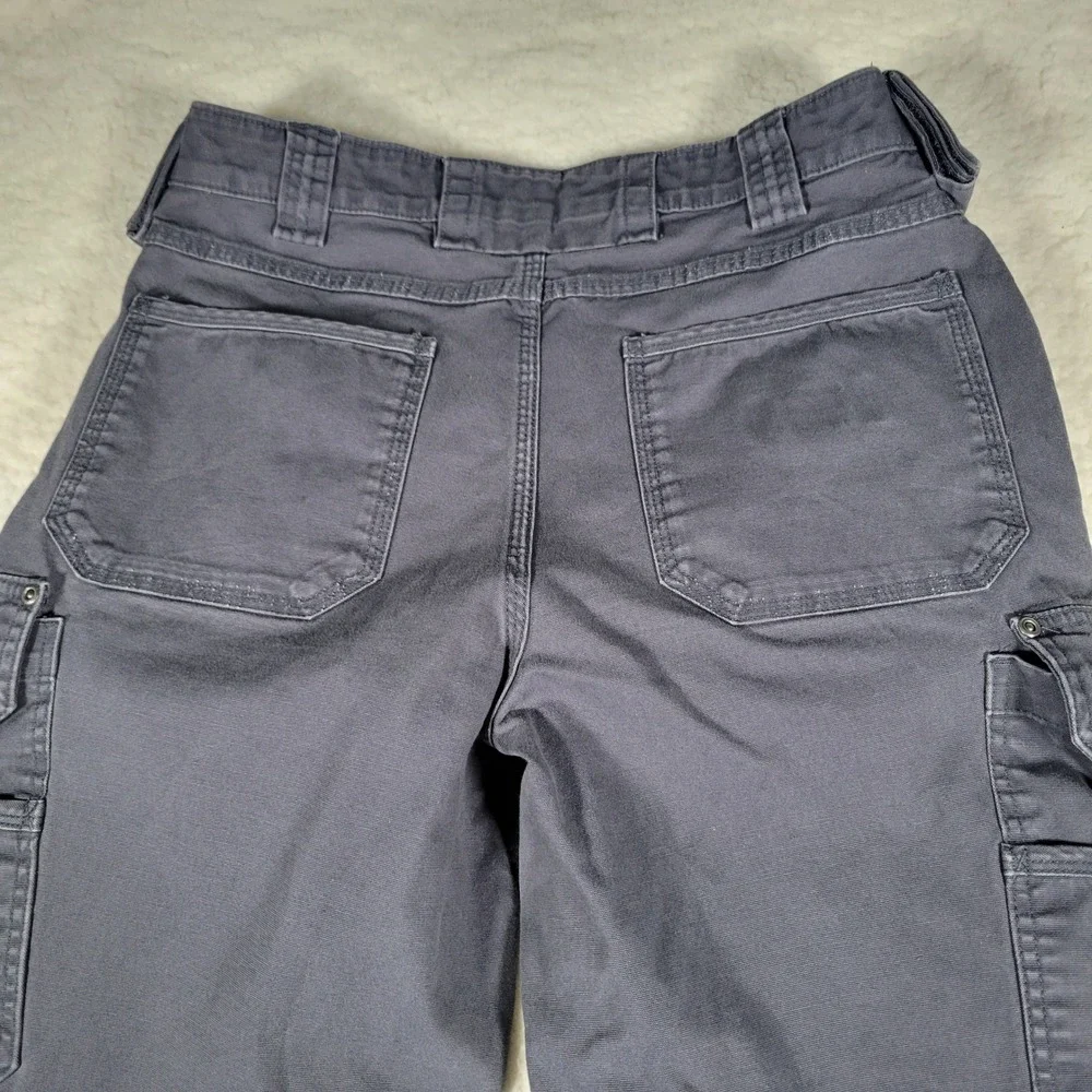 Duluth Trading Co Flex Fire Hose Cargo Pants Mens 32x30 Gray Workwear Utility - Picture 13 of 14